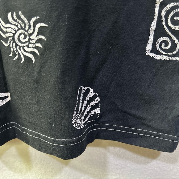 Vintage Fish Print Light Weight Cruise Wear Casual Button Up Top Women’s size L - Picture 10 of 11